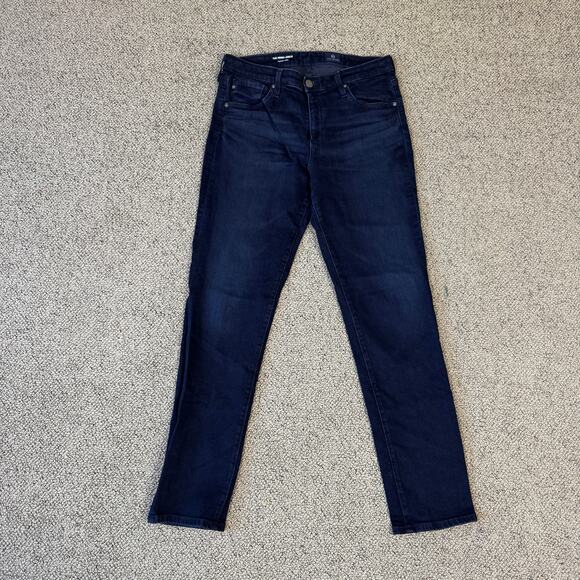 Adriano Goldschmied Prima Cigarette Ankle Blue Denim Jeans US Women's 30R - Picture 2 of 7